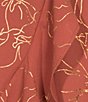 Color:Terracotta/Gold - Image 3 - Off-The-Shoulder Waist Tie Ruffle Detail Maxi Dress