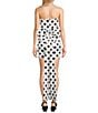 Allison & Kelly Polka Dot Strapless Bow Back Dress - Image 2