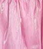 Color:Barbie Pink - Image 3 - Puff Sleeve Babydoll Organza Dress