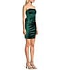 Allison & Kelly Satin Strapless Bow Back Dress - Image 4