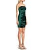 Allison & Kelly Satin Strapless Bow Back Dress - Image 5