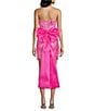 Allison & Kelly Sequined Mesh Strapless Bow Back Dress - Image 2