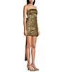 Allison & Kelly Shine Strapless Bow Back Dress - Image 3