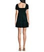 Allison & Kelly Short Sleeve Smocked-Back Velvet Dress - Image 5