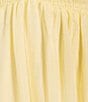 Allison & Kelly Short Sleeve Smocked Empire Tiered Mini Dress, Color:Butter/yellow - Image 3
