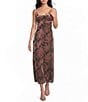 Allison & Kelly Sleeveless Burnout Floral Midi Dress - Image 1