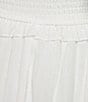 Allison & Kelly Smocked V-Neck Short Sleeve Dress, Color:White - Image 4