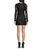 Allison & Kelly Soutache-Embroidered Power Mesh Long Sleeve Dress - Image 2