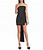 Allison & Kelly Strapless Sequin Embellished Bow-Back Dress - Image 1