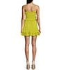 Color:Citron - Image 2 - V-Neck Sleeveless Pebble Chiffon Dress