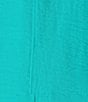 Allison Daley 3/4 Flounce Sleeve Button Front Point Collar Top - Image 5