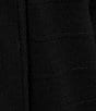 Color:Black - Image 4 - 3/4 Sleeve Open Front Patch Pocket Cardigan