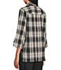 Allison Daley 3/4 Sleeve Point Collar Button Front Blouse - Image 4
