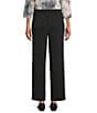 Allison Daley Black Pull-On Straight Leg Soft Pants, Color:Black - Image 2