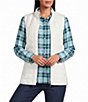 Allison Daley Boucle Knit Sleeveless Two-Way Zip Front Vest - Image 1