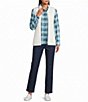 Allison Daley Boucle Knit Sleeveless Two-Way Zip Front Vest - Image 3