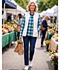 Allison Daley Boucle Knit Sleeveless Two-Way Zip Front Vest - Image 5