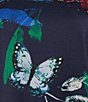 Allison Daley Butterfly Print 3/4 Sleeve Crew Neck Knit Top, Color:Butterfly Multi - Image 4