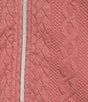 Allison Daley Cable Quilt Knit Sleeveless Two-Way Zip Front Vest - Image 4