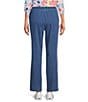 Allison Daley Chambray Straight Leg Stretch Denim Elastic Waist Pull-On Jeans - Image 2