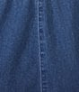 Allison Daley Chambray Straight Leg Stretch Denim Elastic Waist Pull-On Jeans - Image 4