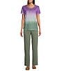 Allison Daley City Stretch Straight Leg Pull-On Pants, Color:Spring Sage - Image 3