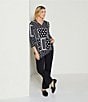 Allison Daley City Stretch Straight Leg Pull-On Pants, Color:Black - Image 5