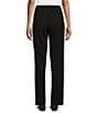 Color:Black - Image 2 - City Stretch Straight Leg Pull-On Pants