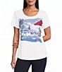 Allison Daley Coast Walk Short Sleeve Crew Neck Knit Top - Image 1