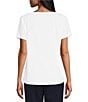 Allison Daley Coast Walk Short Sleeve Crew Neck Knit Top - Image 2