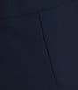 Allison Daley Light Weight Ponte Wide Leg Pull-On Crop Pants, Color:True Navy - Image 4
