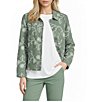 Allison Daley Long Sleeve Button Front Point Collar Embroidered Jacket - Image 1