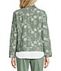 Allison Daley Long Sleeve Button Front Point Collar Embroidered Jacket - Image 2