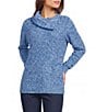 Allison Daley Long Sleeve Cowl Neck Rib Trim Sweater - Image 1
