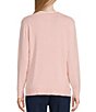 Color:Blush - Image 2 - Long Sleeve Crew Neck Button Front Patch Pocket Classic Cardigan