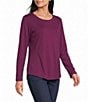Allison Daley Long Sleeve Crew Neck Knit Top - Image 1