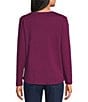 Allison Daley Long Sleeve Crew Neck Knit Top - Image 2