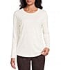 Allison Daley Long Sleeve Crew Neck Knit Top - Image 1