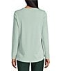 Allison Daley Long Sleeve Crew Neck Knit Top - Image 2