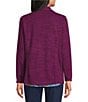 Allison Daley Long Sleeve Open Front Notch Lapel Blazer Cardigan - Image 2