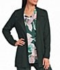 Allison Daley Long Sleeve Open Front Notch Lepel Blazer Cardigan - Image 1