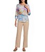 Allison Daley Petite Size City Stretch Straight Leg Pull-On Pants - Image 3