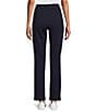 Color:True Navy - Image 2 - Petite Size Coordinating Straight Leg Pull-On Pant