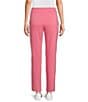 Color:Chateau Rose - Image 2 - Petite Size Coordinating Straight Leg Pull-On Pant