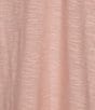 Color:Blush - Image 4 - Petite Size Eyelet Detail Short Sleeve Crew Neck Knit Top