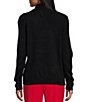 Allison Daley Petite Size Long Sleeve Envelope Neck Rib Trim Sequin Sweater - Image 2