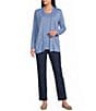 Allison Daley Petite Size Long Sleeve Open-Front Cardigan - Image 3