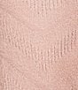 Color:Blush - Image 4 - Petite Size Long Sleeve Split Cowl Neck Metallic Chenille Sweater