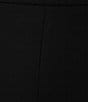 Allison Daley Petite Size Pull-On Straight Leg Ponte Pants, Color:Black - Image 3