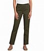Allison Daley Petite Size Straight Leg Pull-On Chino Pants - Image 1